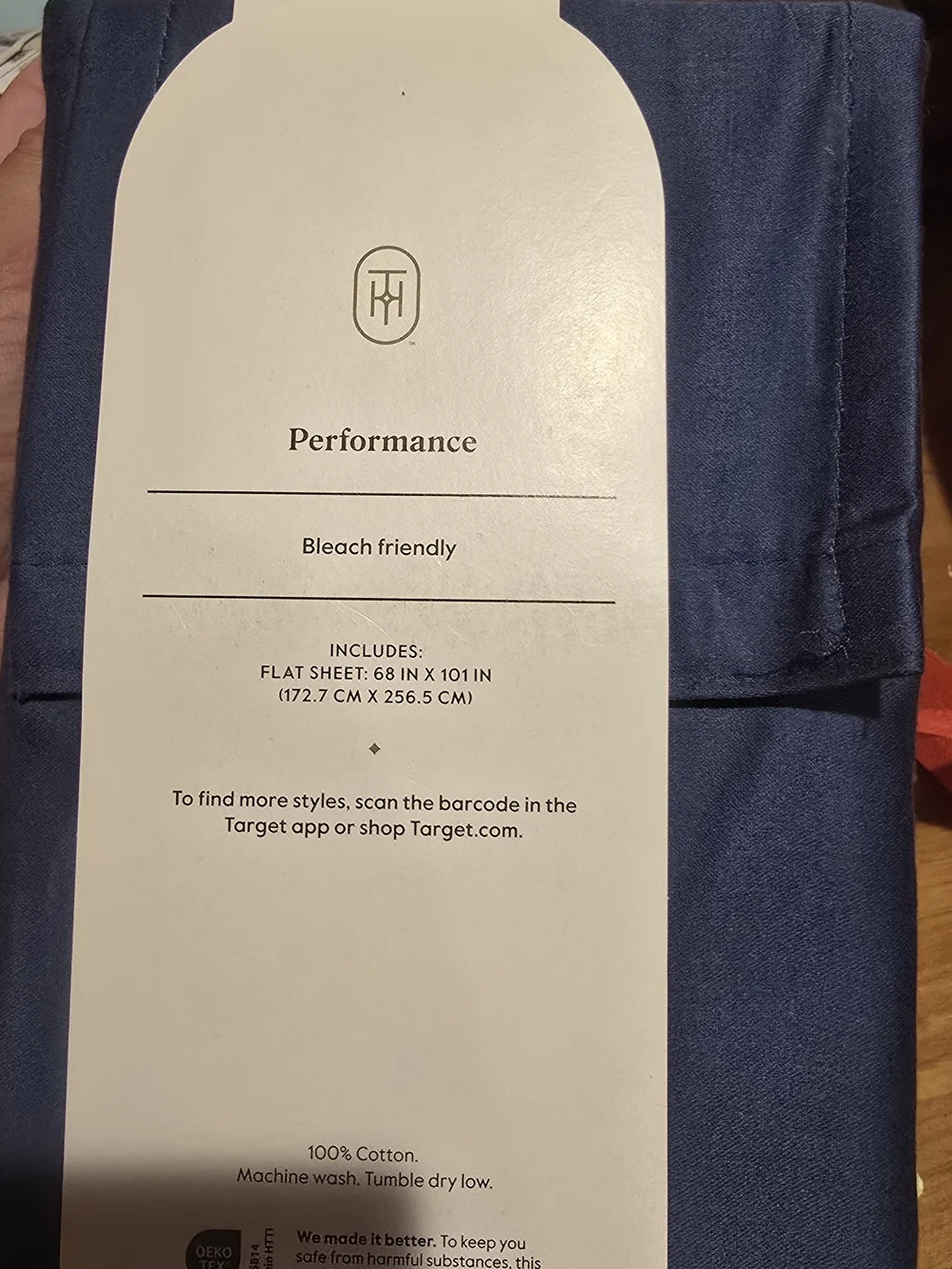 Threshold Performance Flat Sheet - Navy